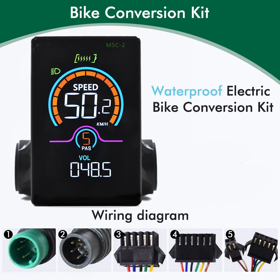 Electric Bike Conversion Kit Display And Diagram
