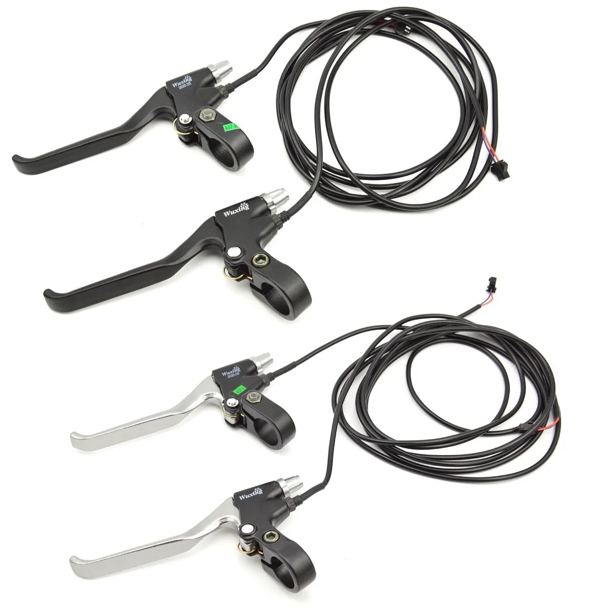 Bicycle Brake Levers With Cables And Connectors