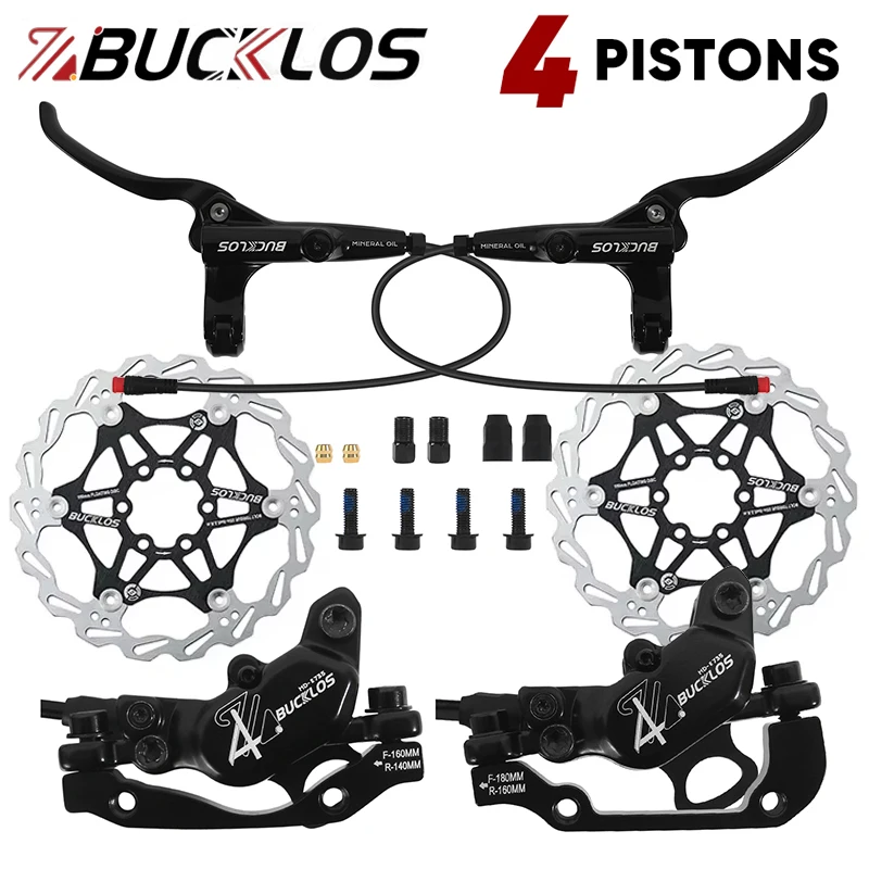 Bucklos Four Piston Bicycle Brake System Kit