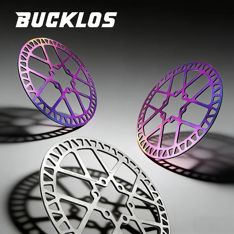 Colorful Bicycle Brake Rotors Displayed Artistically