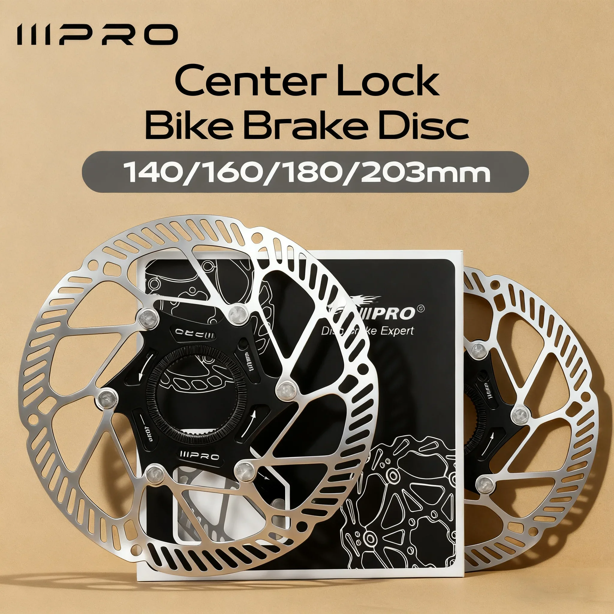 Center Lock Bike Brake Discs And Packaging