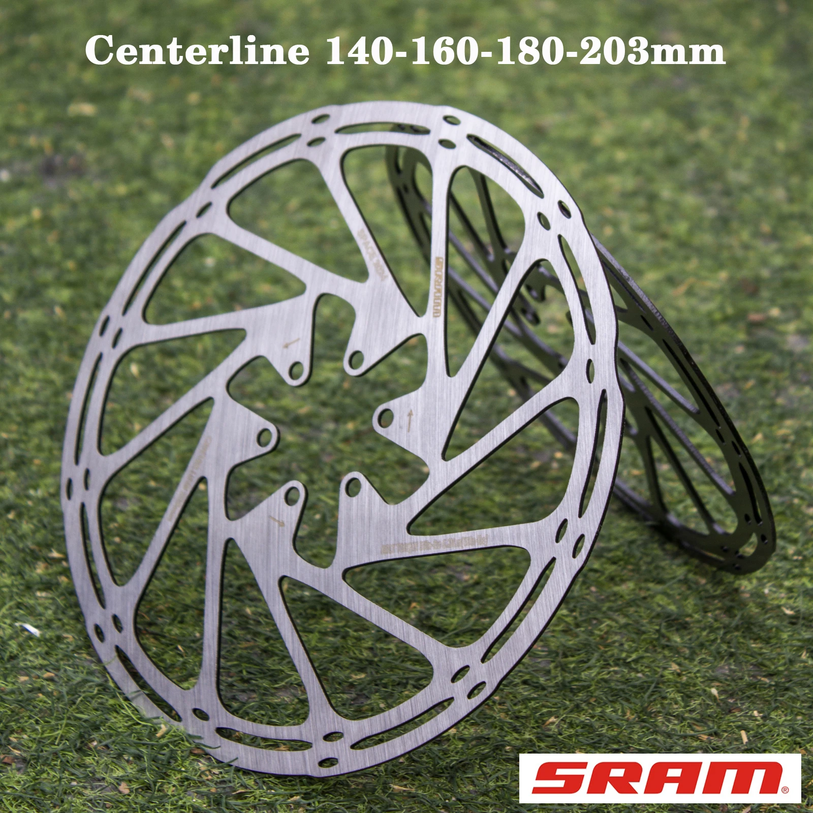 Sram Centerline Bicycle Brake Discs Displayed