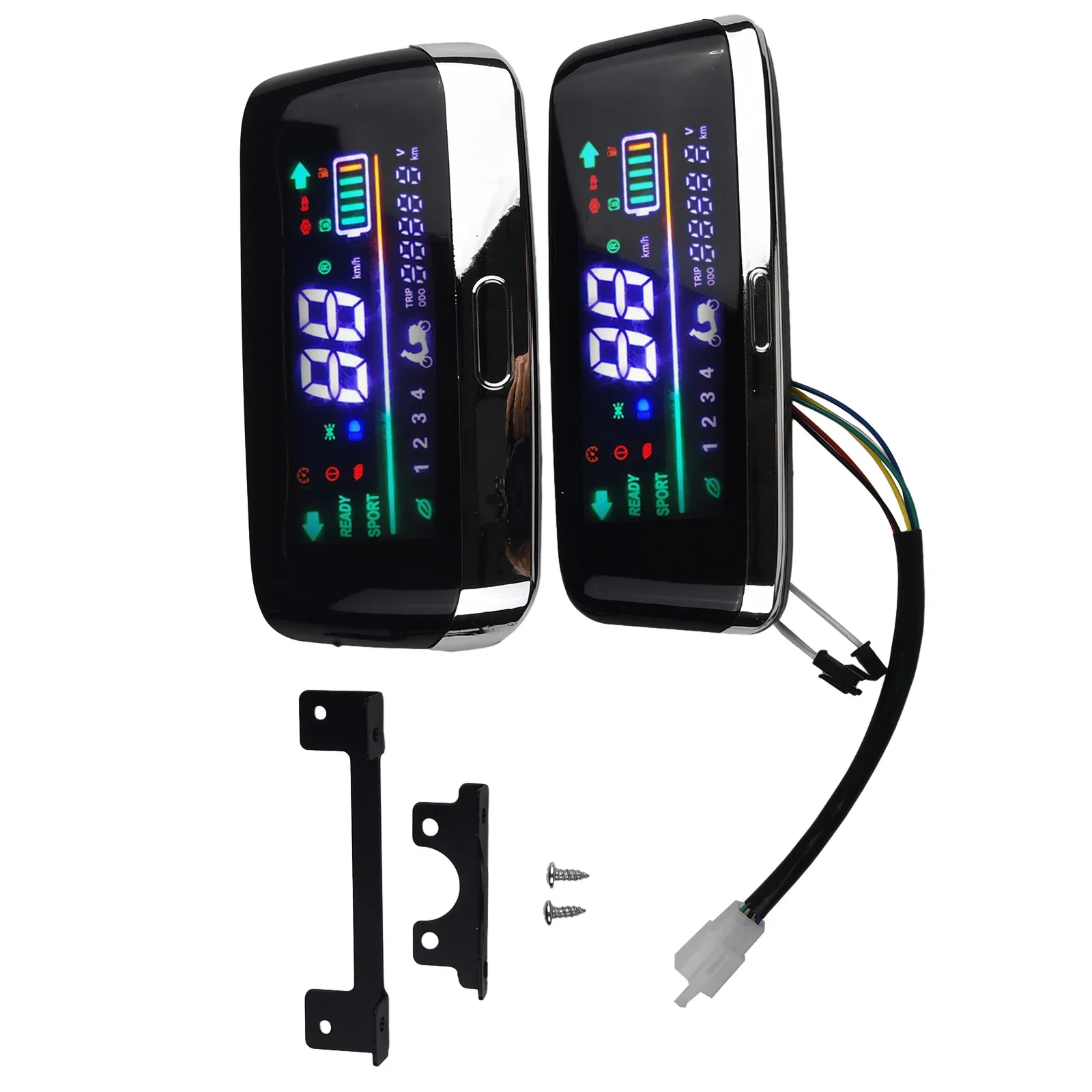 Digital Speedometer With Mounting Bracket And Screws