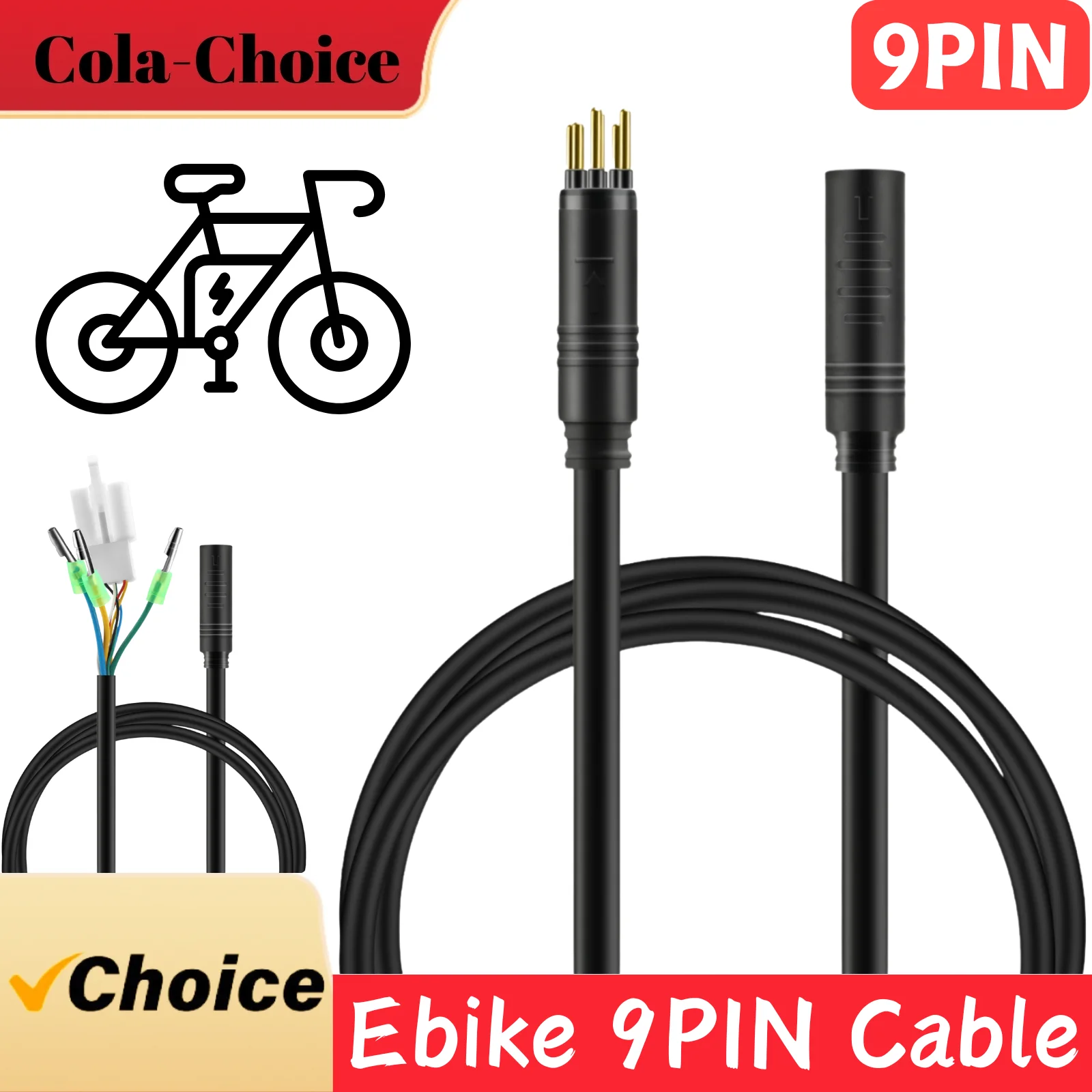 Ebike 9pin Cable For Electric Bicycles