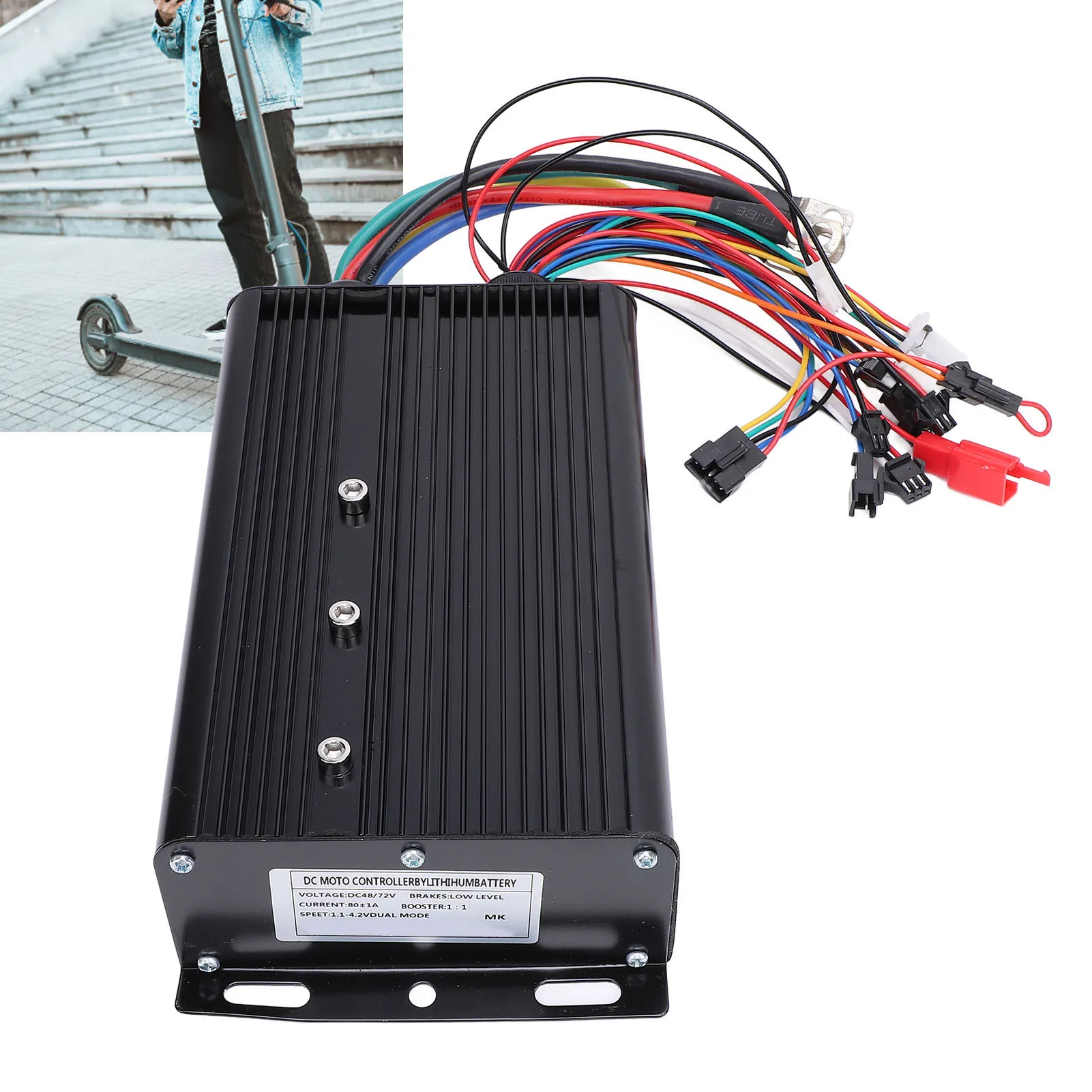 Electric Scooter Controller With Colorful Wires