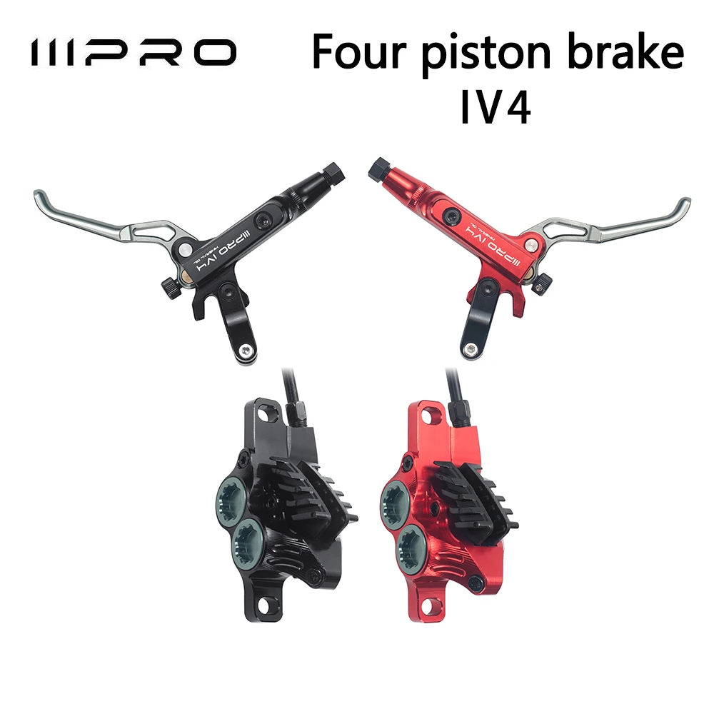 Four Piston Brake Set In Black And Red