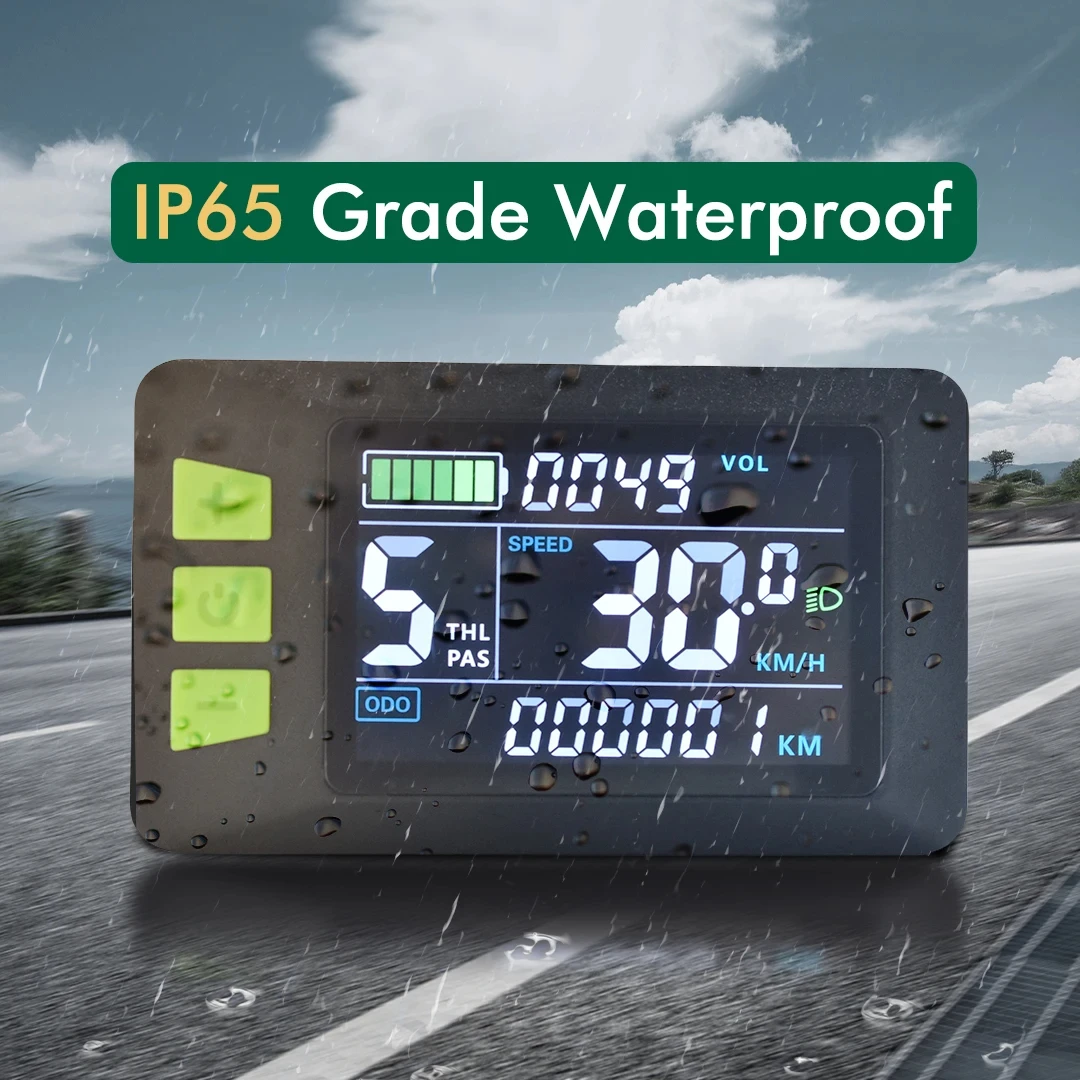 Ip65 Waterproof Display For Speed And Odometer