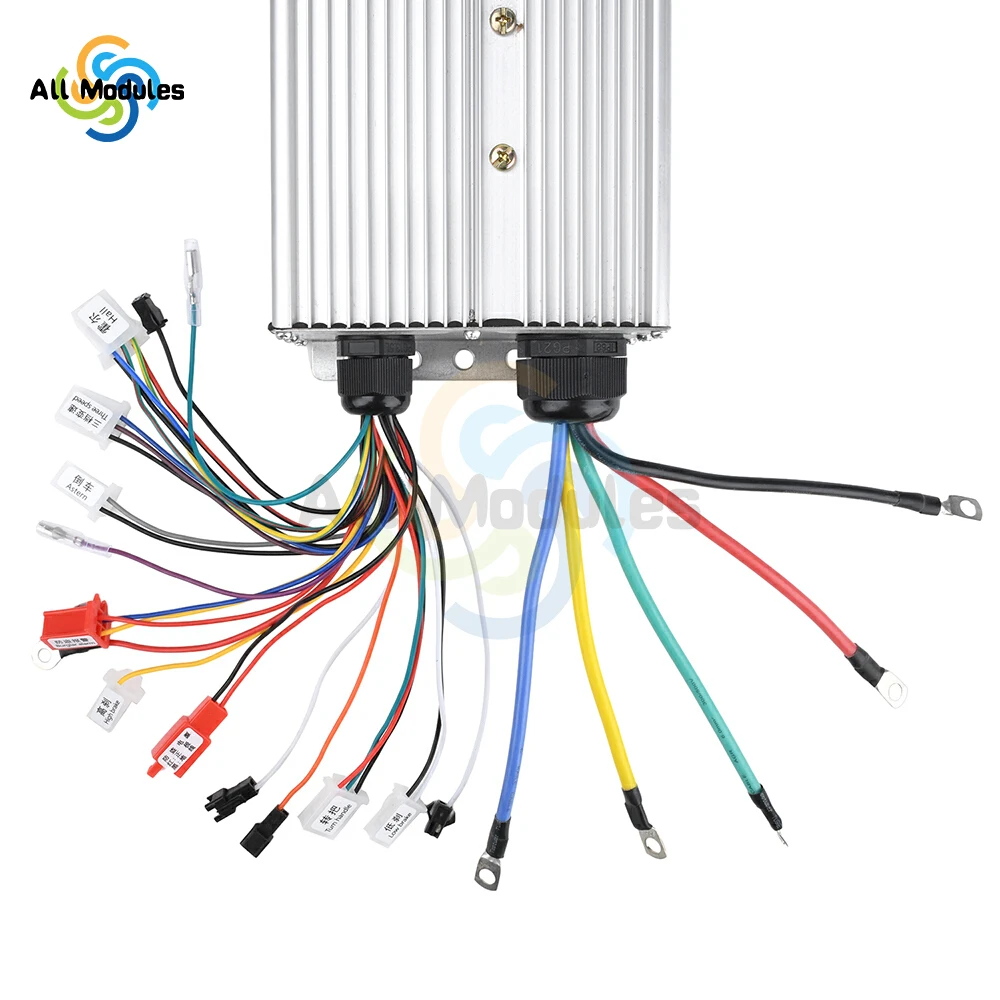 Electric Motor Controller With Colorful Wiring Harness