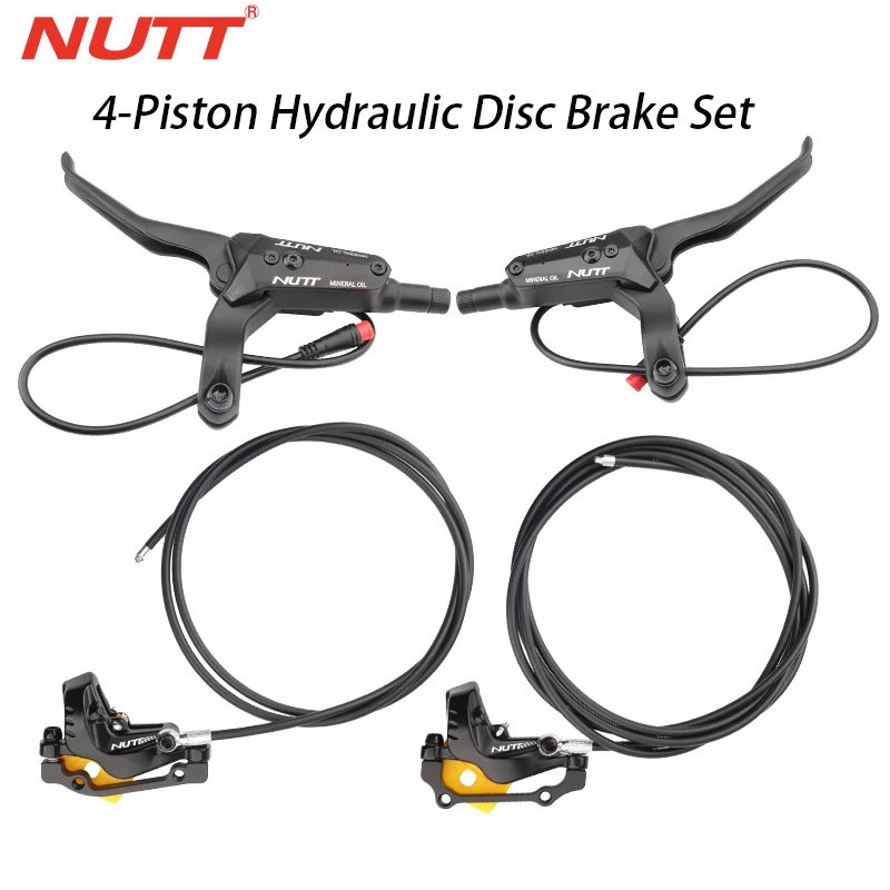 Nutt 4-piston Hydraulic Disc Brake Set