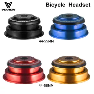 VIARON Bicycle Headset 4455ST/4456ST CNC 11/8″-11/2″ Sealed Bearing Straight Tapered Tube Fork MTB Bike Headset