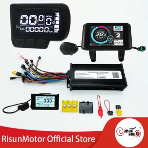 36V/48V/52V 1000W-1200W 35A 1200W-1800W 45A 48V/52V/60V72V 1500W-2800W 45A 3-mode Sine Wave ebike Controller and LCD Display