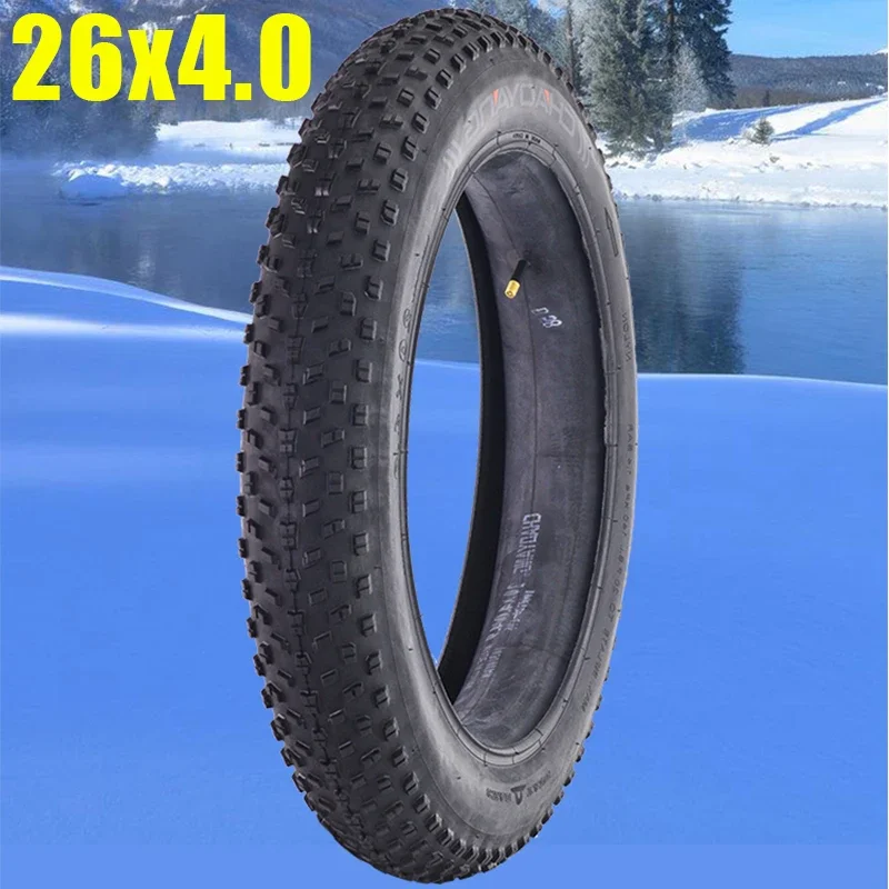 26-inch Wide Fat Bike Tire Display
