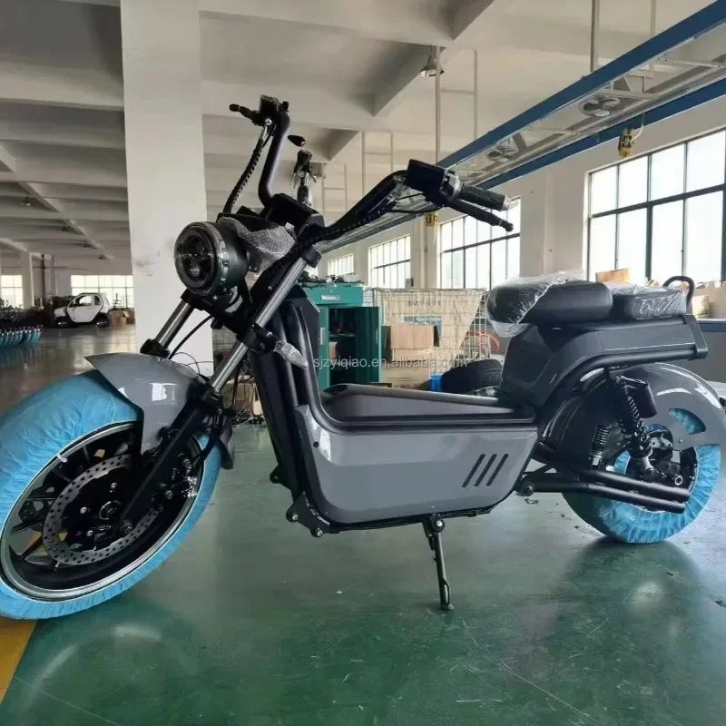 Stylish Electric Scooter In Industrial Setting